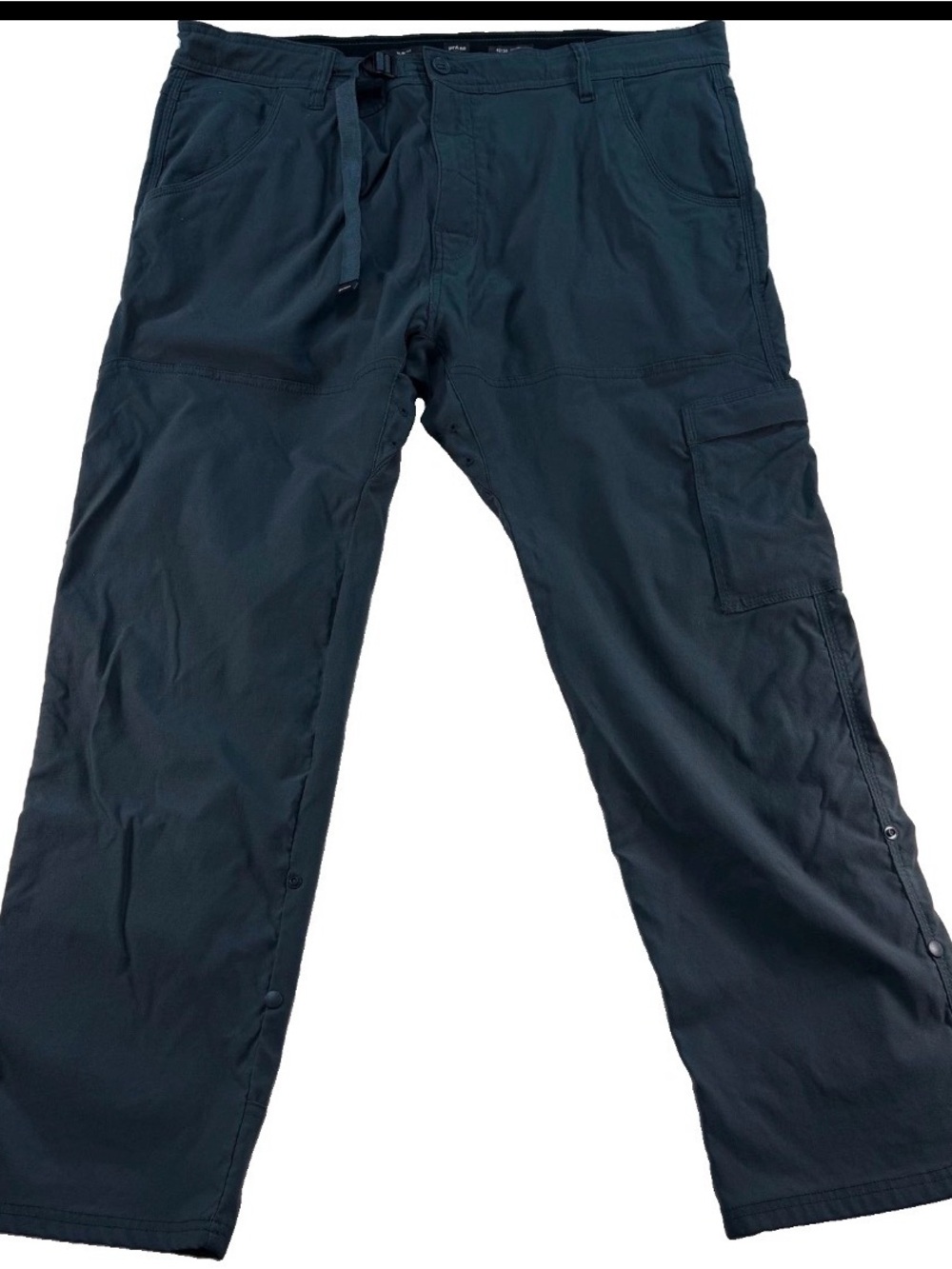 Prana Zion Slim Fit Cargo Pants Mens 42x30 Charcoal Grey Hiking Climbing Stretch